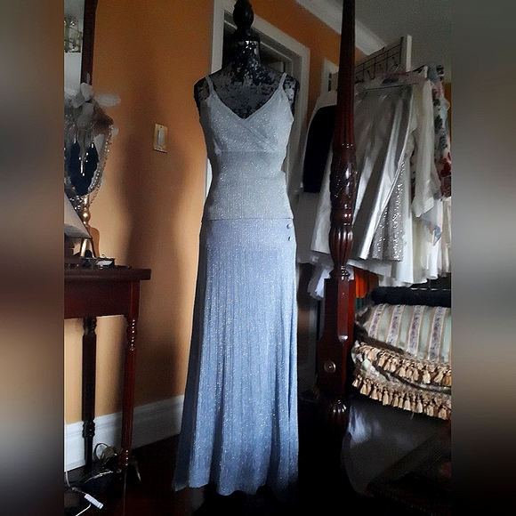 Zara silver maxi skirt - Picture 6 of 8